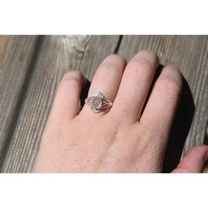 alternative raw diamond engagement ring raw crystal size 4 5 6 7 8 8 9 1…